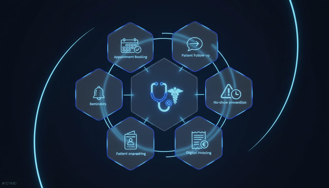 Procesos automatizables en clínica: citas, recordatorios, onboarding, facturación, no-show, follow-up