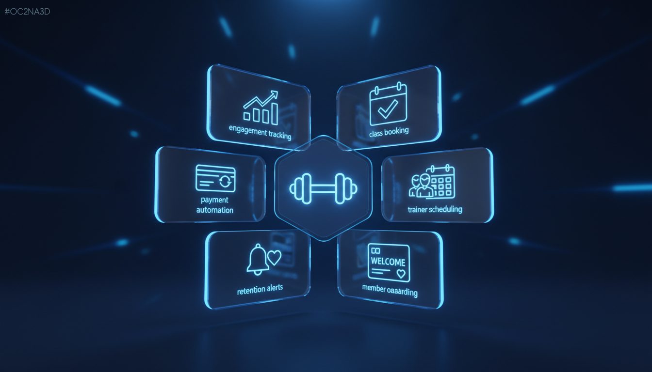 Procesos automatizables en gimnasio: clases, trainers, onboarding, retención, pagos, engagement